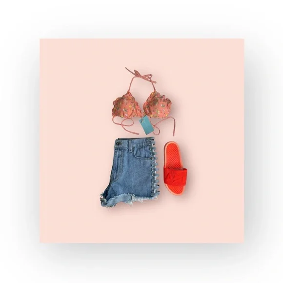 APL x Free People 𖤐 Limited Ed Logo Techloom Slide Sandal 𖤐 Magma Orange 𖤐 9M - Picture 14 of 16